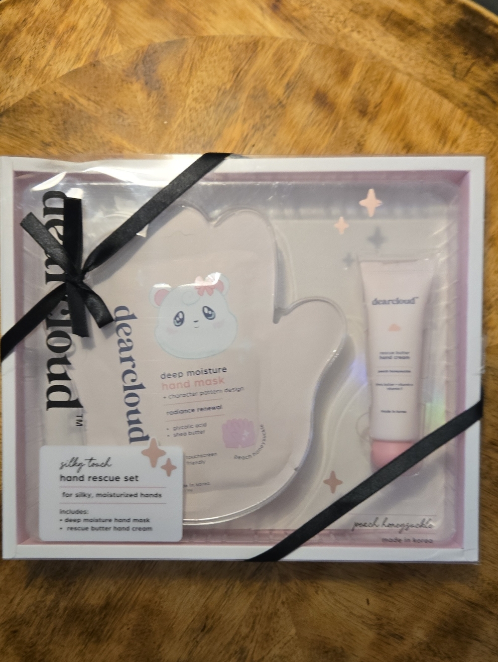 Dearcloud Hand Rescue Set In Peach Honeysuckle Scent